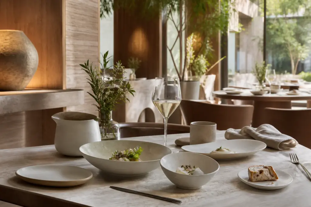 AI-generated project scene visualization for Andaz tableware supply experience