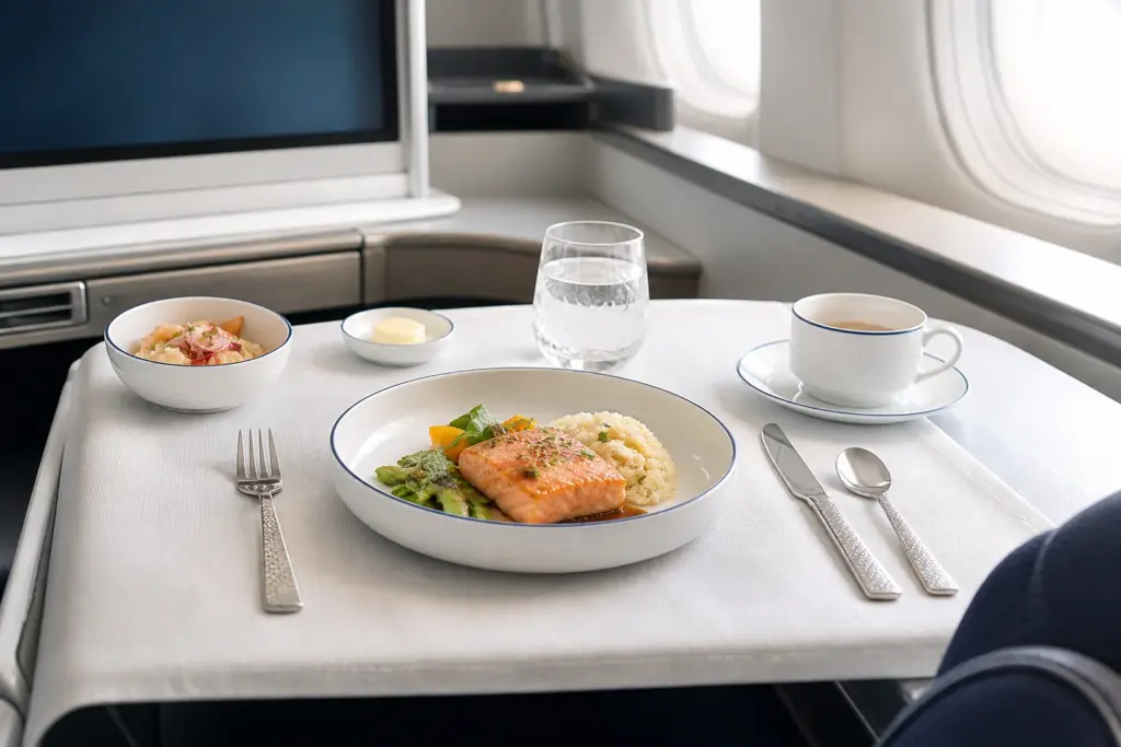 AI-generated project scene visualization for China Southern Airlines tableware supply experience